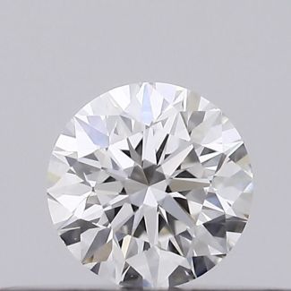 0.2 Carat Round F VVS2 EX GIA Natural Diamond