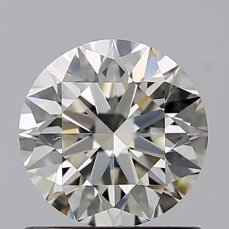 0.81 Carat Round K VS1 VG EX GIA Natural Diamond