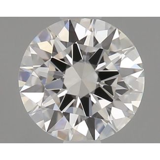 0.23 Carat Round E VVS2 EX GIA Natural Diamond