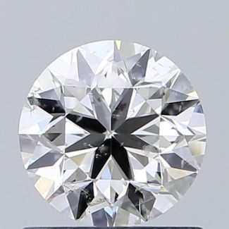 0.70 Carat Round G SI1 VG EX GIA Natural Diamond