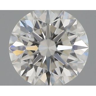 0.34 Carat Round I VVS2 EX GIA Natural Diamond