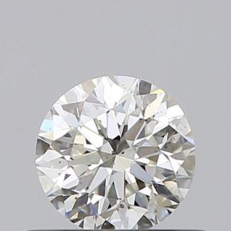 0.41 Carat Round H SI1 VG EX GIA Natural Diamond