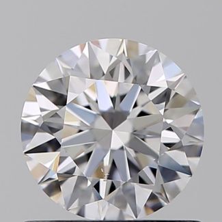 0.71 Carat Round D VS2 EX GIA Natural Diamond