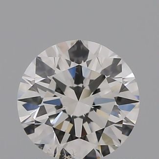 0.40 Carat Round H SI1 EX VG GIA Natural Diamond