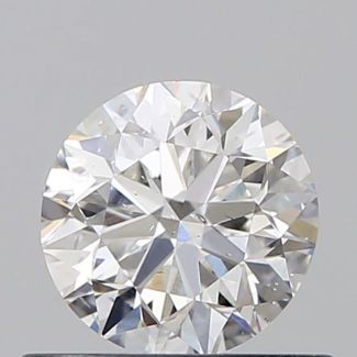 0.6 Carat Round F SI1 VG EX GIA Natural Diamond