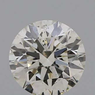 0.55 Carat Round K SI1 EX GIA Natural Diamond