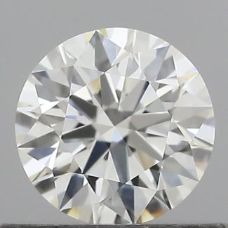 0.53 Carat Round H VS1 EX IGI Natural Diamond