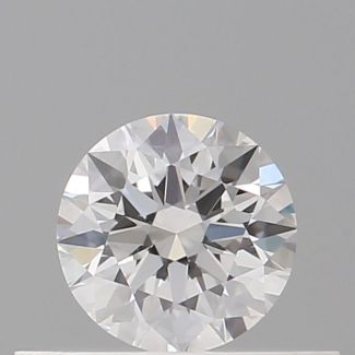 0.32 Carat Round D VVS2 EX GIA Natural Diamond