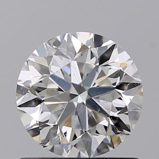 0.80 Carat Round F SI2 VG EX GIA Natural Diamond