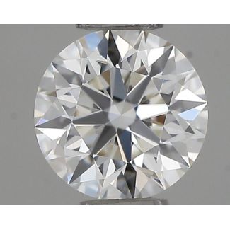 0.35 Carat Round F VVS1 EX IGI Natural Diamond