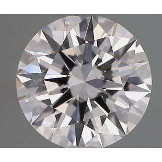 0.57 Carat Round D VVS2 EX GIA Natural Diamond