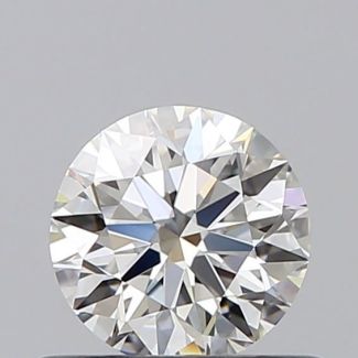 0.45 Carat Round H VVS2 EX GIA Natural Diamond