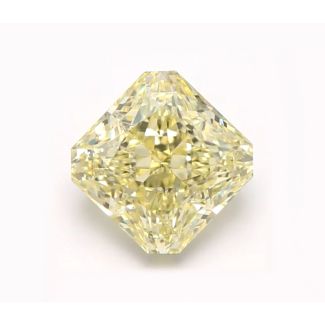 0.84 Carat Square Fancy Yellow VS2 - EX VG GIA Natural Diamond