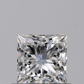 0.51 Carat Princess F VVS2 - EX VG GIA Natural Diamond