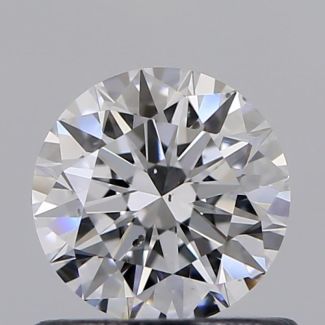 0.52 Carat Round D SI1 EX GIA Natural Diamond