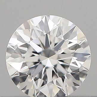 0.19 Carat Round D VVS2 EX GIA Natural Diamond