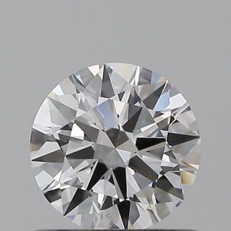 0.58 Carat Round D VVS1 EX GIA Natural Diamond