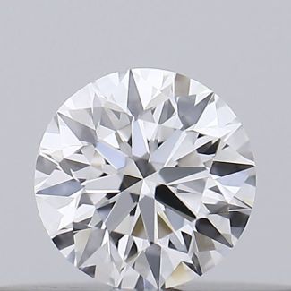 0.16 Carat Round E VVS2 EX GIA Natural Diamond