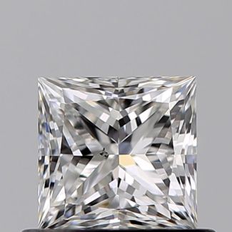 0.54 Carat Princess F VS2 - EX G GIA Natural Diamond