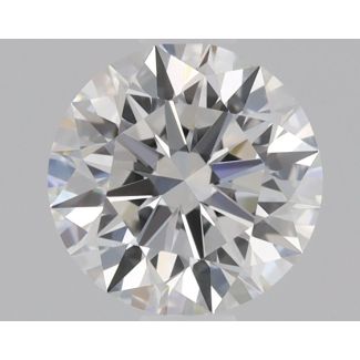 0.6 Carat Round F VVS2 EX GIA Natural Diamond