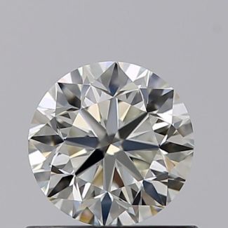 0.60 Carat Round J VVS1 VG EX GIA Natural Diamond