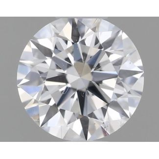 0.35 Carat Round D SI2 VG EX GIA Natural Diamond