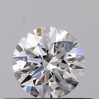 0.32 Carat Round D VVS2 EX GIA Natural Diamond