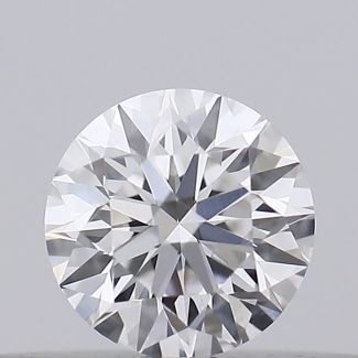 0.19 Carat Round E VVS1 EX VG GIA Natural Diamond