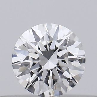 0.18 Carat Round D VVS1 EX GIA Natural Diamond