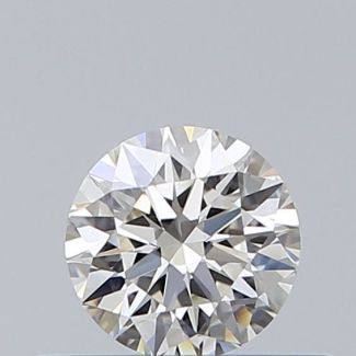 0.31 Carat Round H VVS2 EX GIA Natural Diamond