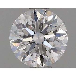 0.63 Carat Round D VVS2 EX GIA Natural Diamond