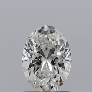 0.91 Carat Oval H SI2 - VG GIA Natural Diamond