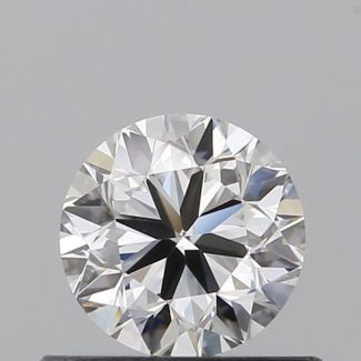 0.5 Carat Round D VVS2 VG EX GIA Natural Diamond