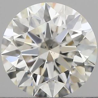 0.58 Carat Round G SI1 EX IGI Natural Diamond