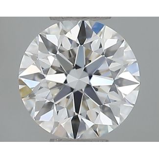 0.5 Carat Round E VVS2 EX GIA Natural Diamond