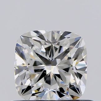 0.52 Carat Cushion Modified F SI1 - EX VG GIA Natural Diamond