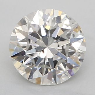 0.51 Carat Round H SI1 EX GIA Natural Diamond