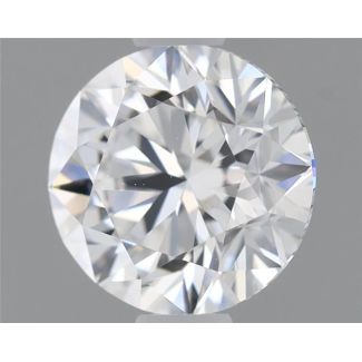 0.72 Carat Round E VVS2 VG EX GIA Natural Diamond