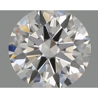 0.31 Carat Round E VVS1 EX GIA Natural Diamond