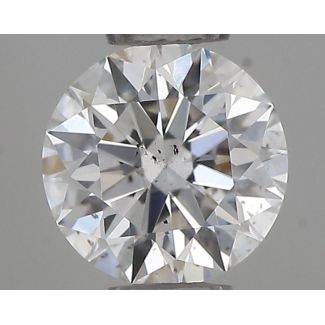 0.35 Carat Round E SI1 EX IGI Natural Diamond