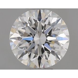 0.45 Carat Round E VVS2 EX GIA Natural Diamond