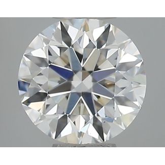 0.50 Carat Round H VS2 VG EX GIA Natural Diamond