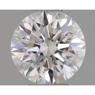 0.35 Carat Round F VVS1 EX IGI Natural Diamond