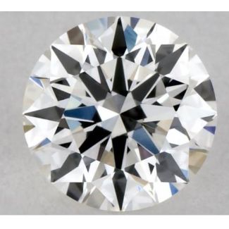 0.45 Carat Round E VVS2 EX GIA Natural Diamond