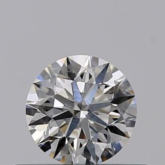 0.33 Carat Round H VVS2 EX GIA Natural Diamond