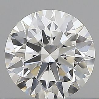 0.44 Carat Round F VS1 EX GIA Natural Diamond