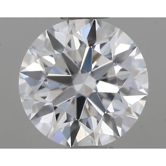 0.6 Carat Round F VVS2 EX GIA Natural Diamond