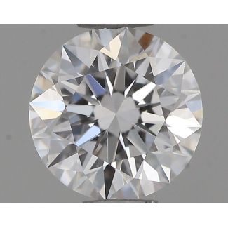 0.45 Carat Round D VVS1 EX GIA Natural Diamond