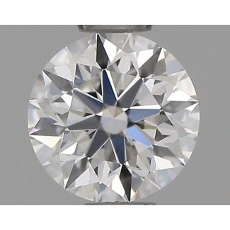 0.5 Carat Round F VVS1 EX GIA Natural Diamond