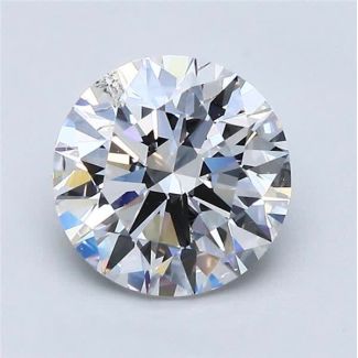 2.0 Carat Round F SI2 VG EX GIA Natural Diamond